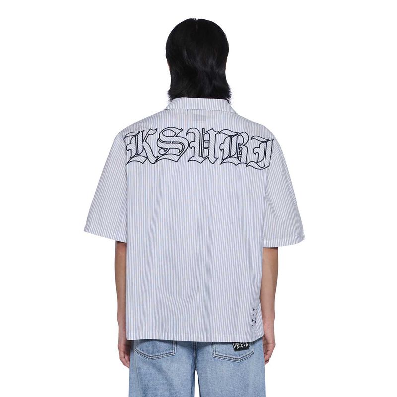Ksubi Diner SS Shirt Blue Stripe image number 1